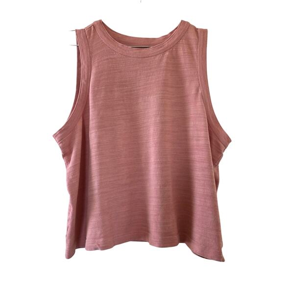 LOFT Tops - LOFT Sleeveless Knit Tank Top Peach Womens XL Cotton Soft Casual Basic